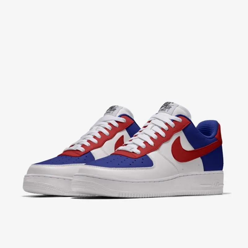 Nike Air Force 1 Low NBY - Blue / White / Red - Image 2