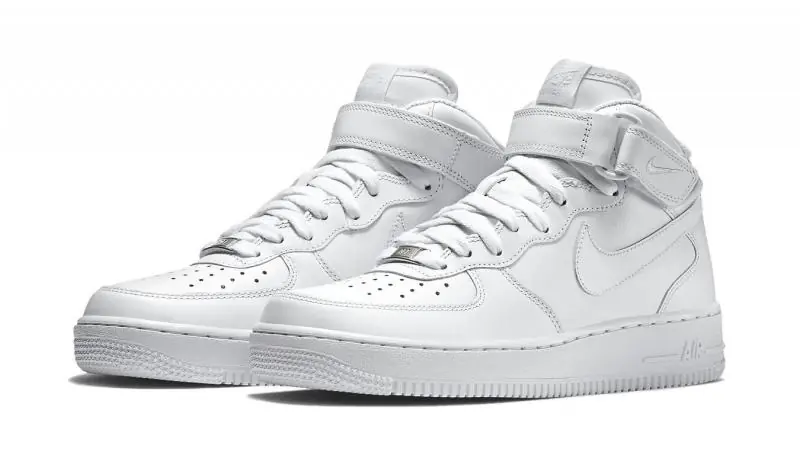 Nike Air Force 1 Mid 'Triple White' - Image 2