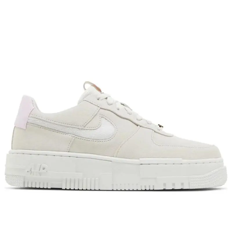 Nike Air Force 1 Pixel (W) - Light Bone / Regal Pink