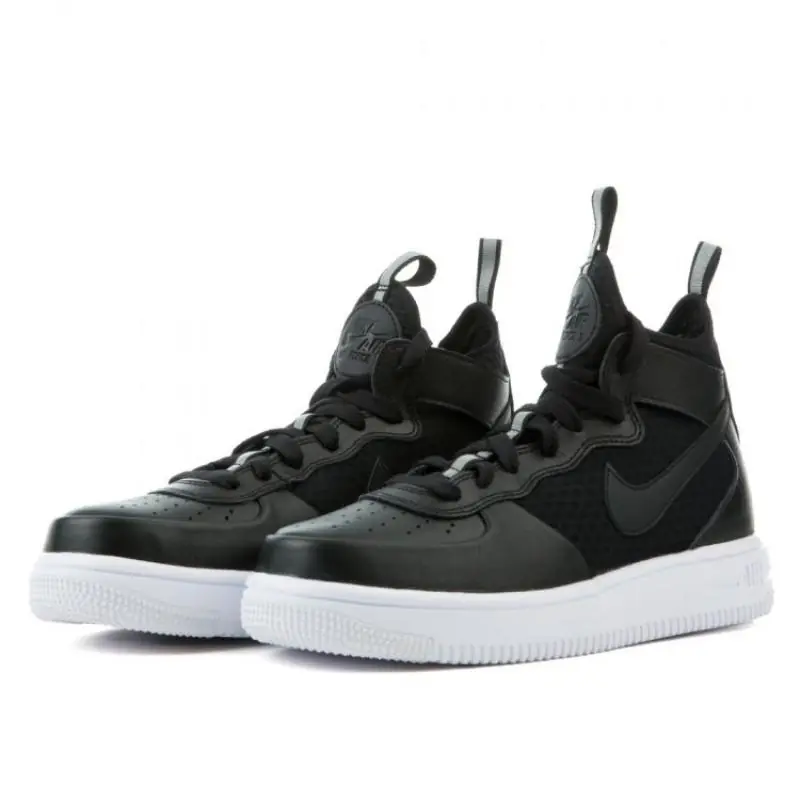 Nike Air Force 1 Ultraforce Mid (GS) - Black - Image 2