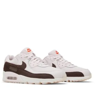 Nike Air Max 90 Leather Pearl Pink/Baroquue Brown - Image 2