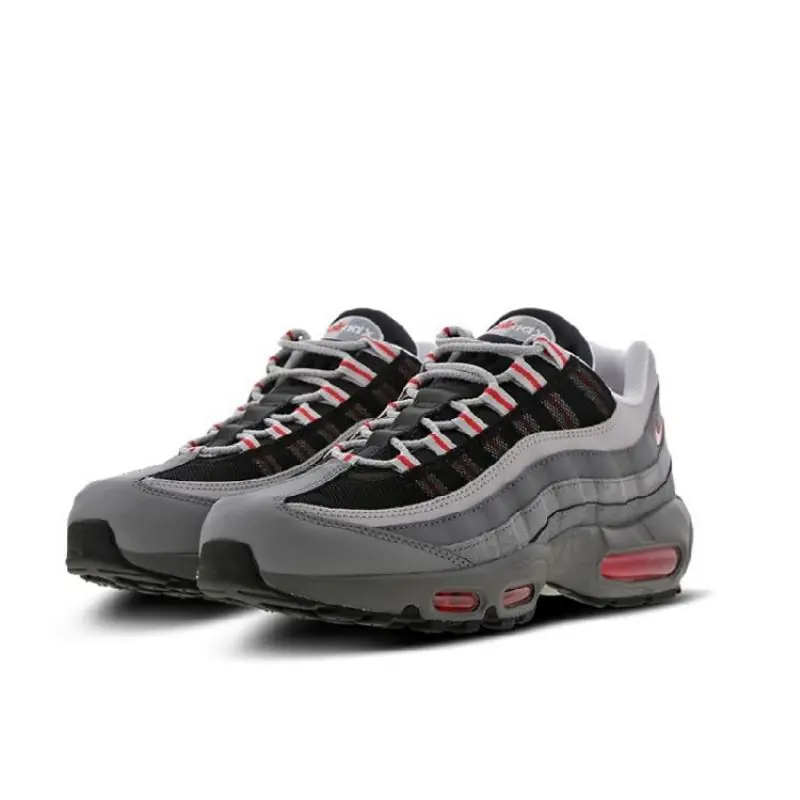 Nike Air Max 95 Essential 'Particle Grey Track Red' - Image 2