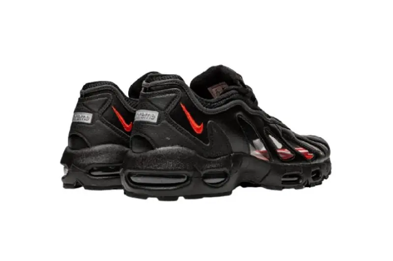 Nike Air Max 96/Supreme Black/Speed Red/Clear - Image 2