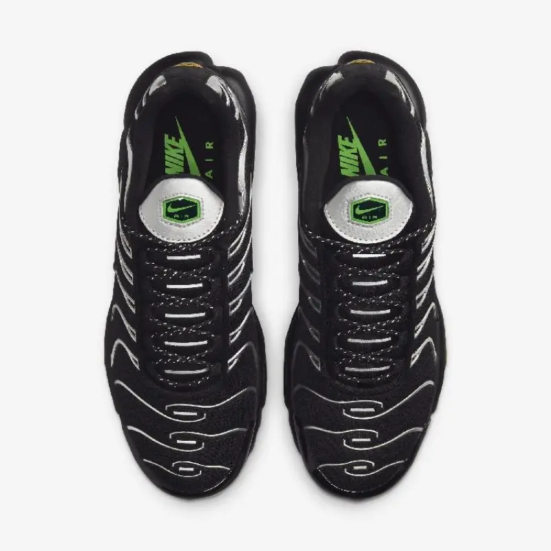 Nike Air Max Plus GS 'Black Silver Green' - Image 2