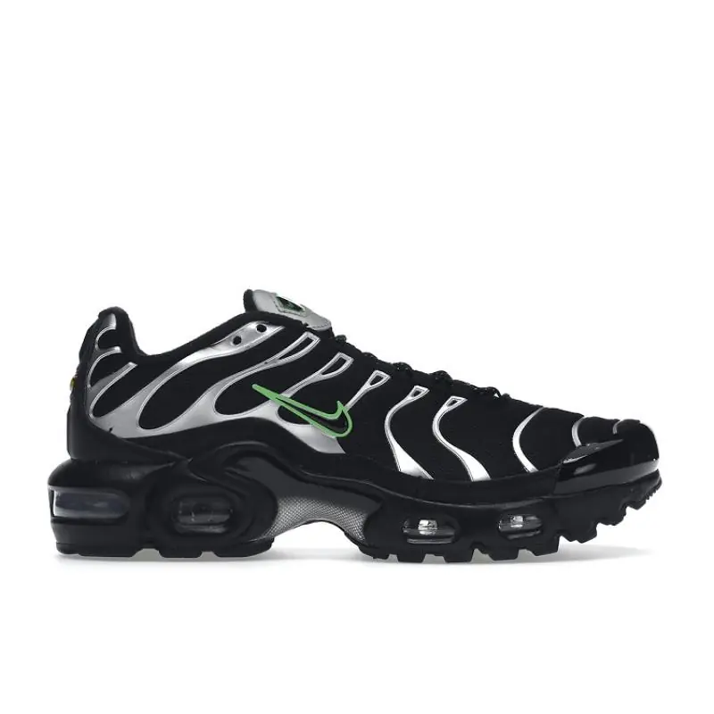 Nike Air Max Plus GS 'Black Silver Green'