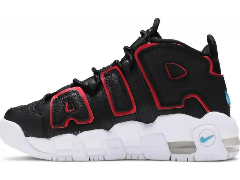 Nike Air More Uptempo 'Black/Red' - Image 2