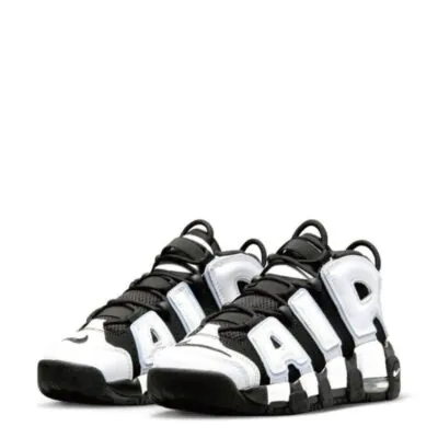 Nike Air More Uptempo (GS) 'Black/White' - Image 3