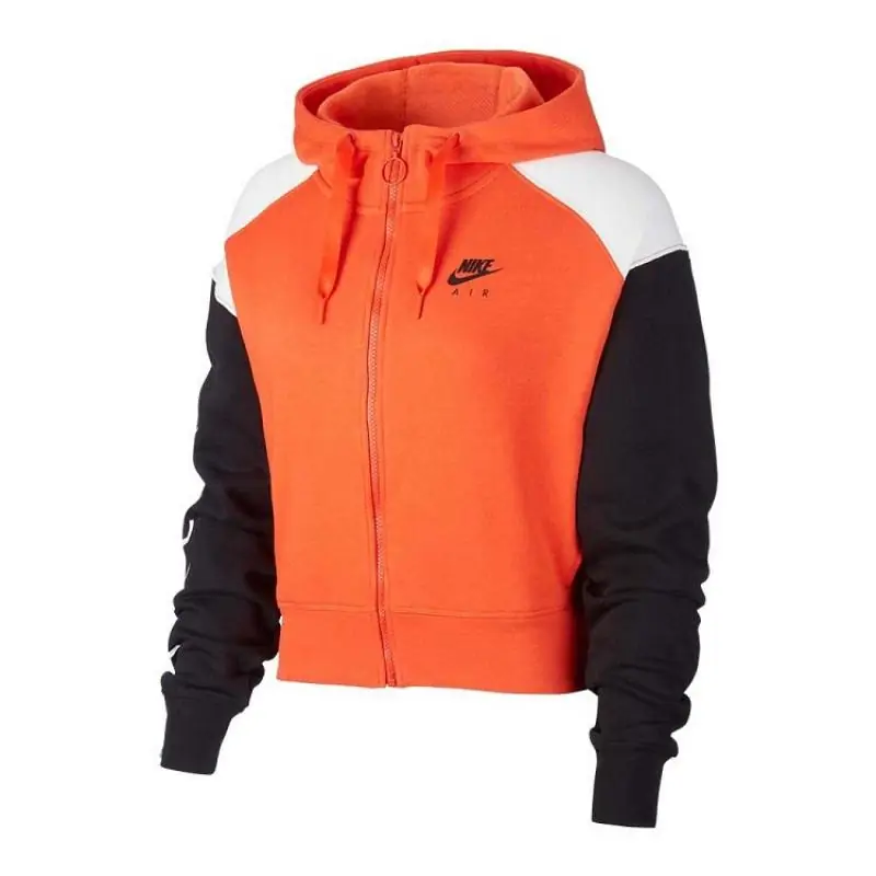Nike Air Short Hoodie/Pulóver (W) - Narancs/Fekete