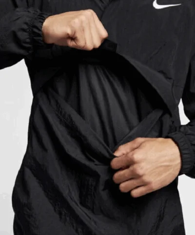Nike Basketball Woven Jacket Black/White - Image 2