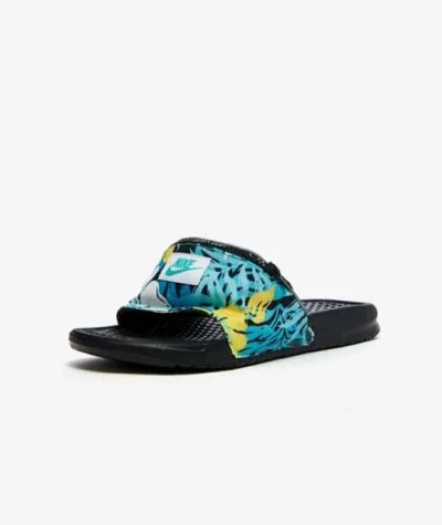 Nike Benassi JDI Fanny Pack Printed Slide - Hyper Jade/ Spirit Teal/ Black/ Hyper Jade - Image 2