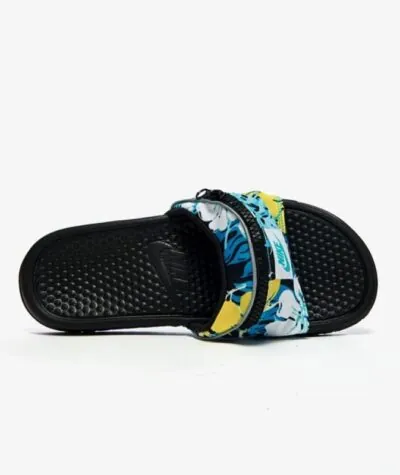 Nike Benassi JDI Fanny Pack Printed Slide - Hyper Jade/ Spirit Teal/ Black/ Hyper Jade - Image 3