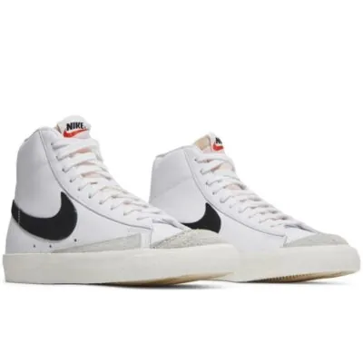 Nike Blazer Mid '77 Vintage - White / Black - Image 2