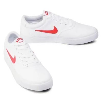 Nike Charge Canvas SB 'White University Red' - Image 2