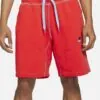 Nike Classic Fleece Shorts 'Red' - Image 3