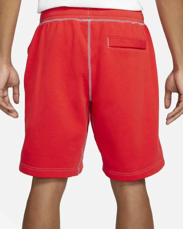 Nike Classic Fleece Shorts 'Red' - Image 4