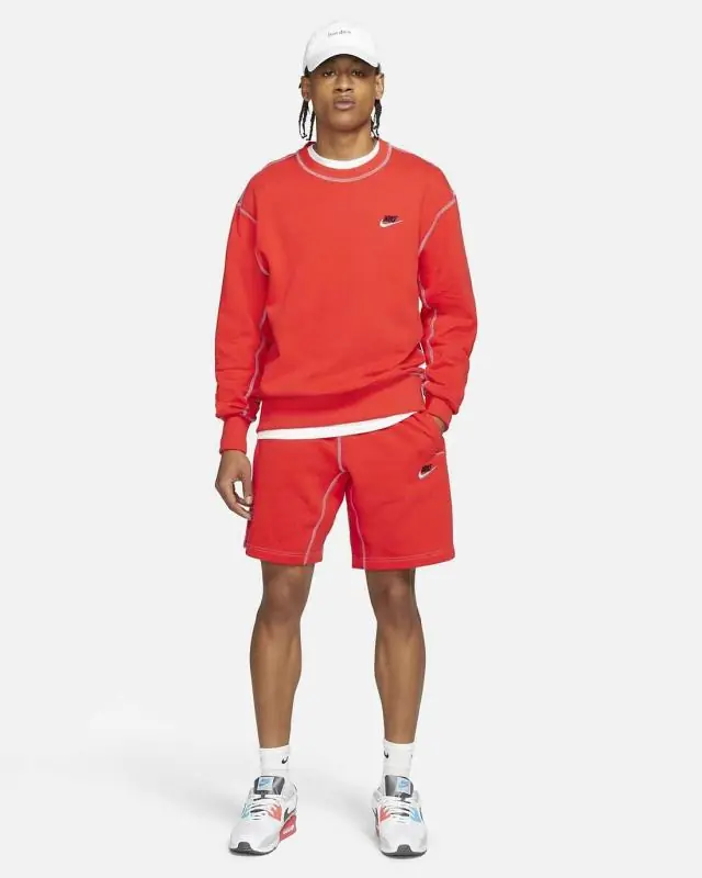 Nike Classic Fleece Shorts 'Red'