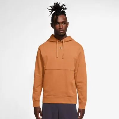 Nike Court Heritage Fleece Tennis Hoodie - Hot Curry