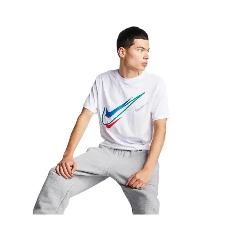 Nike Court Swoosh Logo T-Shirt White - Image 2