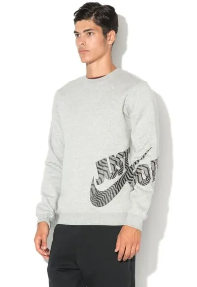 Nike Crew Neck Fleece in Grey