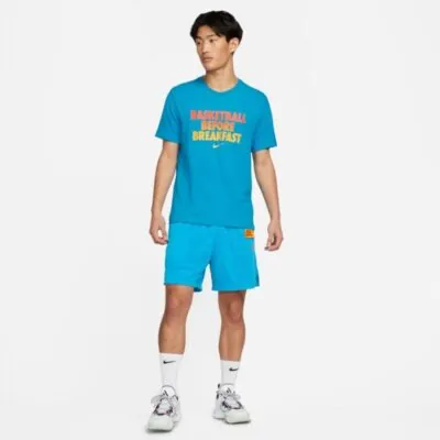 Nike Dri-Fit Basketball Before Breakfast T- Shirt - Laser Blue - Image 5