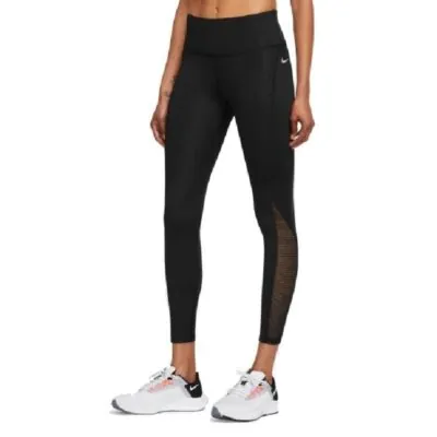 Nike Dri-FIT Fast Women's Mid-Rise 7/8-Length Running Leggings Black