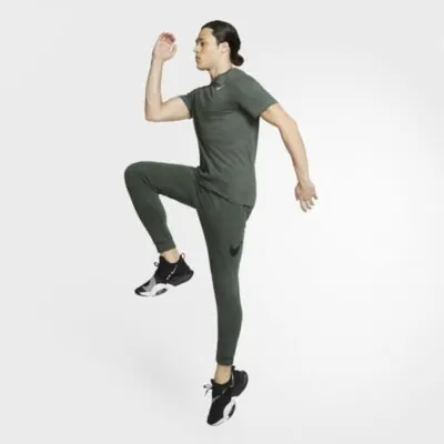 Nike Dri-Fit Tapered Training Pants - Olive/ Black