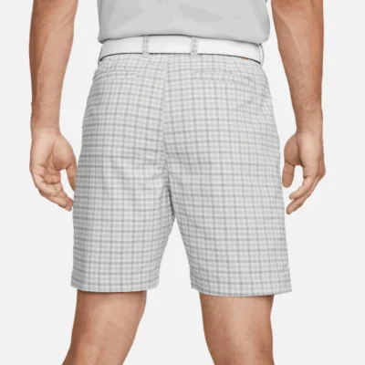 Nike Dri-Fit UV Chino Plaid Golf Shorts - Light Smoke Grey/ Photon Dust - Image 4