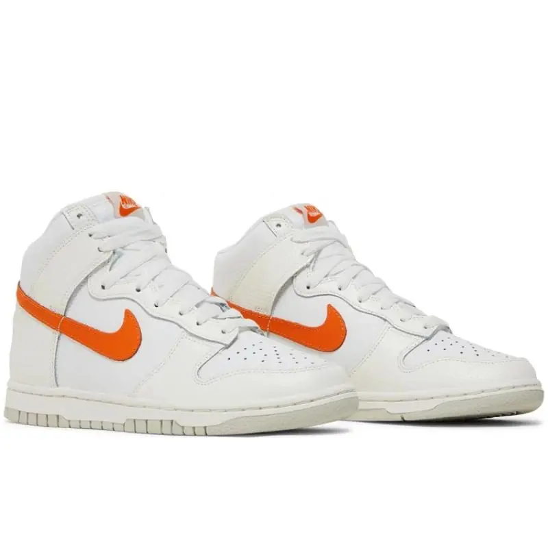 Nike Dunk High (W) - White / Magma Orange - Image 2