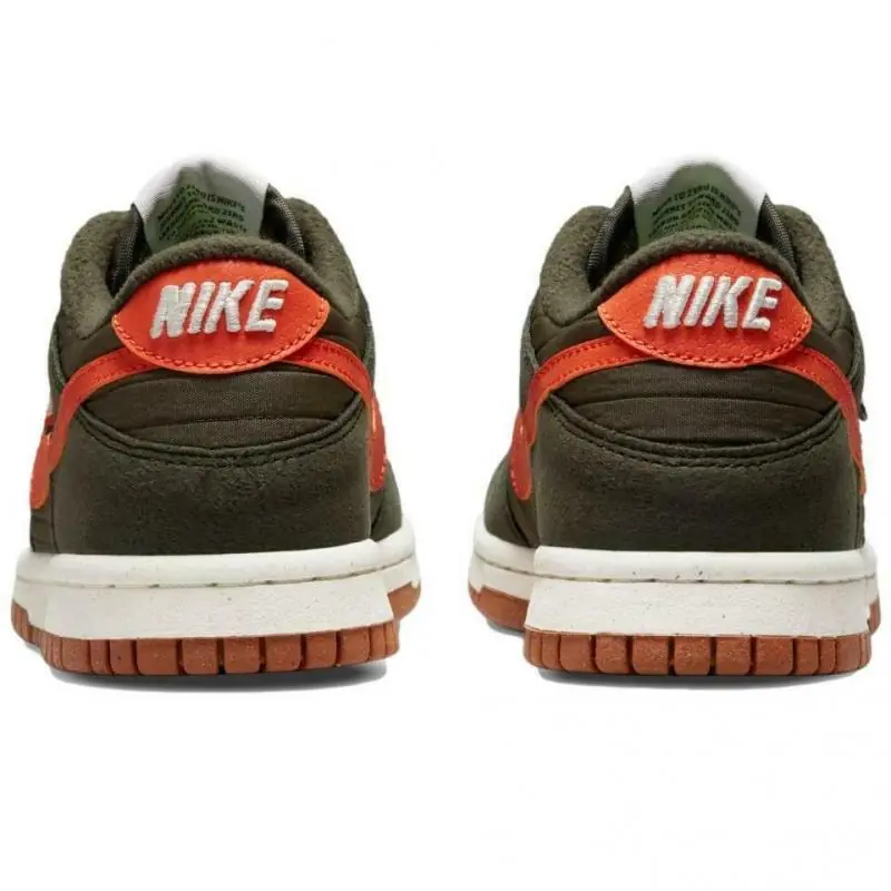 Nike Dunk Low SE (GS) 'Orange/Olive' - Image 3