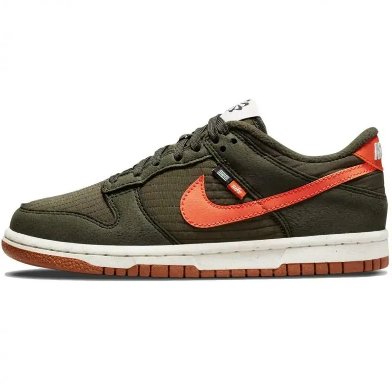 Nike Dunk Low SE (GS) 'Orange/Olive' - Image 5