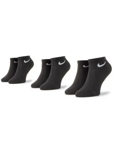 Nike Everyday Cushioned Training Ankle 3 Pair Socks - Black/ White - Image 3