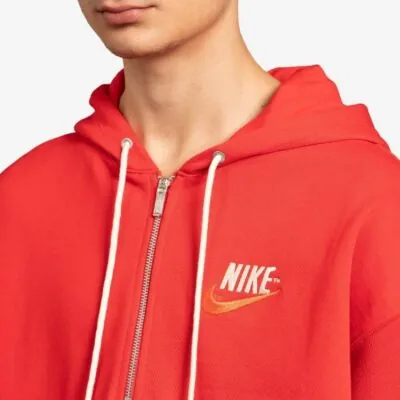 Nike French Terry Hoodie - Red - Image 2