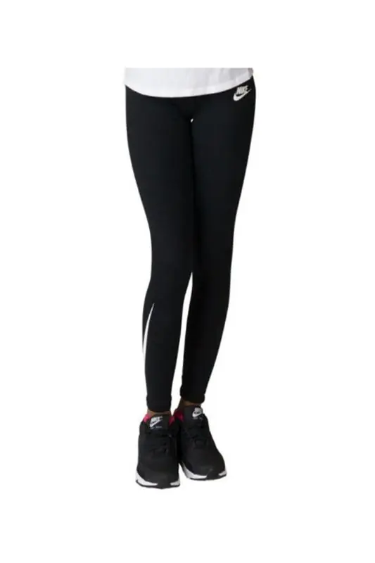 Nike Girl's Tights - Black/ White
