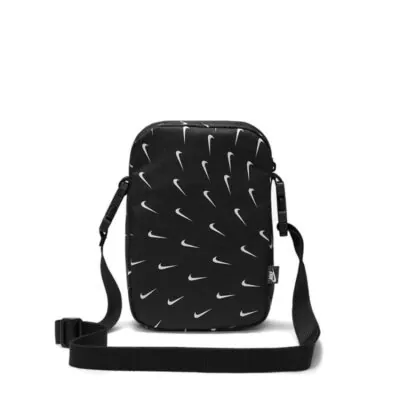 Nike Heritage Crossbody Swoosh Bag - Black - Image 2