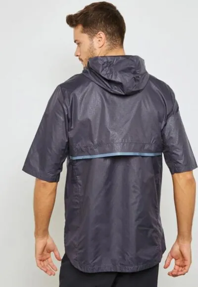 Nike Shield Short Sleeve Running Jacket - Gridiron/ Reflective/ Black - Image 3