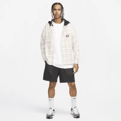 Nike Kevin Durant Hooded Basketball Flannel Phantom/Black/Pale Ivory/Green Strike