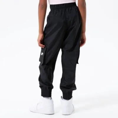 Nike Kids' Sportswear Woven Cargo Pants - Black/ White - Image 4
