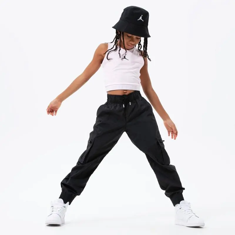 Nike Kids' Sportswear Woven Cargo Pants - Black/ White