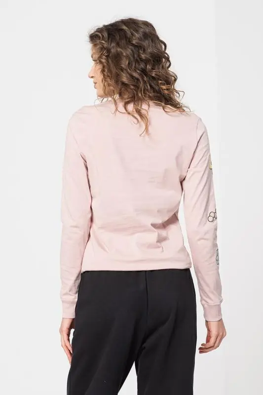 Nike Longsleeve T-shirt/Hosszú Ujjú Póló - Púder Rózsaszín - Image 3