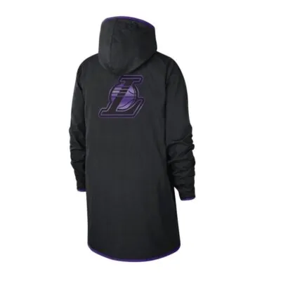 Nike Womens NBA Los Angeles Lakers Courtside Anorak Jacket - Black/ Field Purple - Image 2