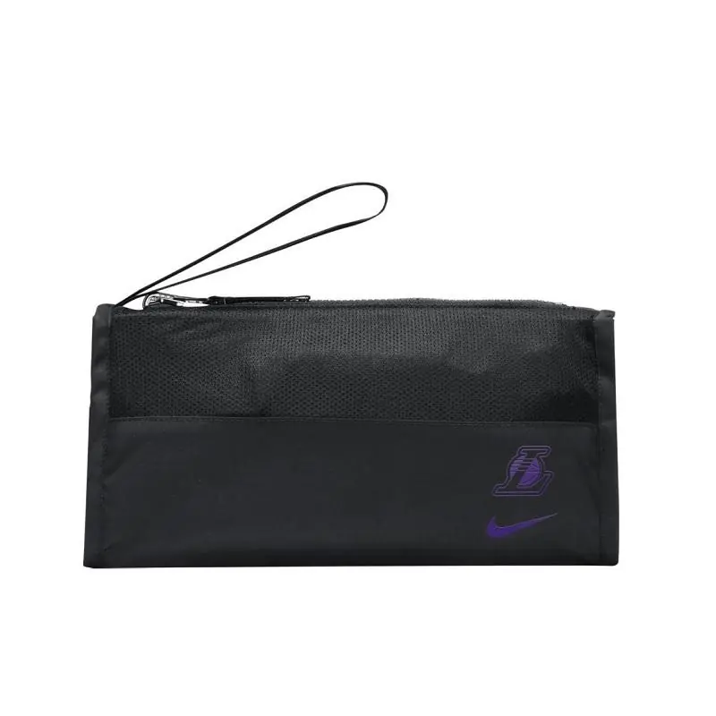 Nike Womens NBA Los Angeles Lakers Courtside Anorak Jacket - Black/ Field Purple - Image 3