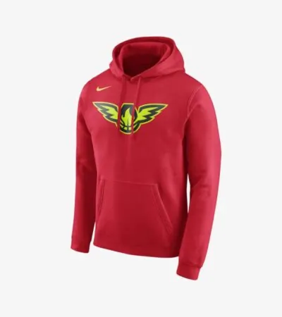 Nike NBA Atlanta Hawks Logo Hoodie - University Red