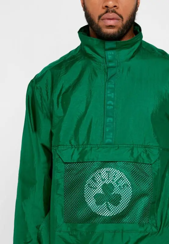 Nike NBA Boston Celtics Lightweight Courtside Jacket - Clover/ Classic Green/ Black/ Black - Image 2