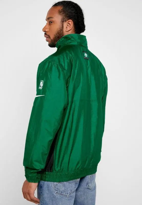 Nike NBA Boston Celtics Lightweight Courtside Jacket - Clover/ Classic Green/ Black/ Black - Image 3