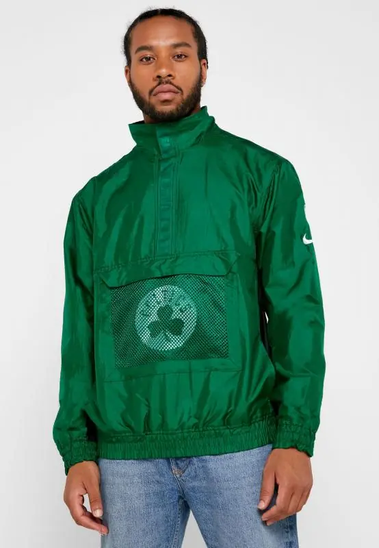 Nike NBA Boston Celtics Lightweight Courtside Jacket - Clover/ Classic Green/ Black/ Black