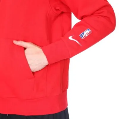 Nike NBA Chicago Bulls Essential Fleece Hoodie - University Red - Image 3