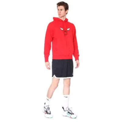 Nike NBA Chicago Bulls Essential Fleece Hoodie - University Red - Image 5