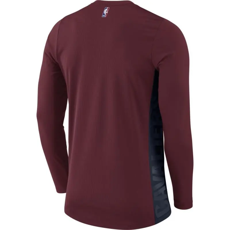 Nike NBA Cleveland Cavaliers Hyper Elite Top/Hosszú Ujjú Póló - Csapat Vörös/Obszidián - Image 2