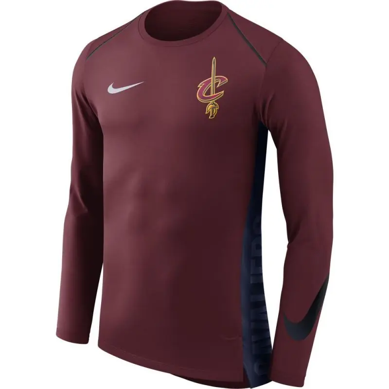 Nike NBA Cleveland Cavaliers Hyper Elite Top/Hosszú Ujjú Póló - Csapat Vörös/Obszidián