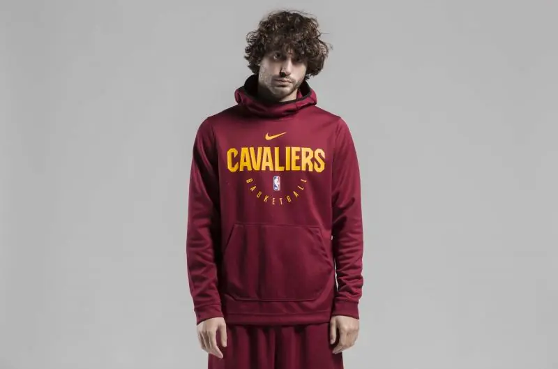 Nike NBA Cleveland Cavaliers Spotlight PO Hoodie/Pulóver - Csapat Vörös - Image 2